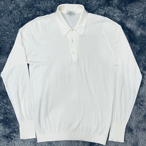 JOHN SMEDLEY COTTON POLO KNIT