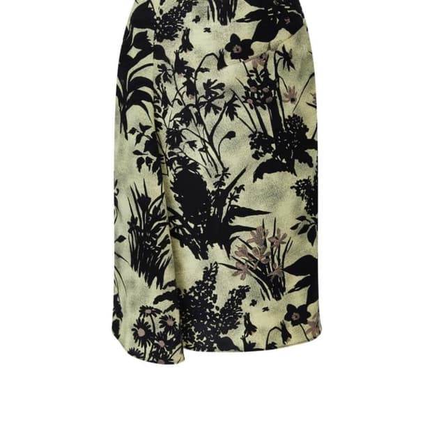 Teak SILK PRINT SKIRT S사이즈