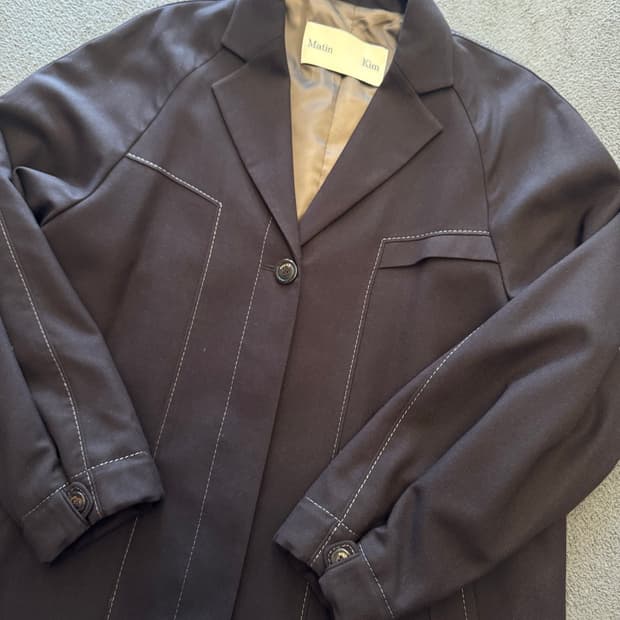 마뗑킴 롱 코트 처분 