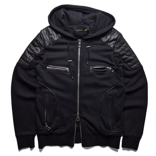 [S] 발망 x H&M 15fw 바이커 후드자켓