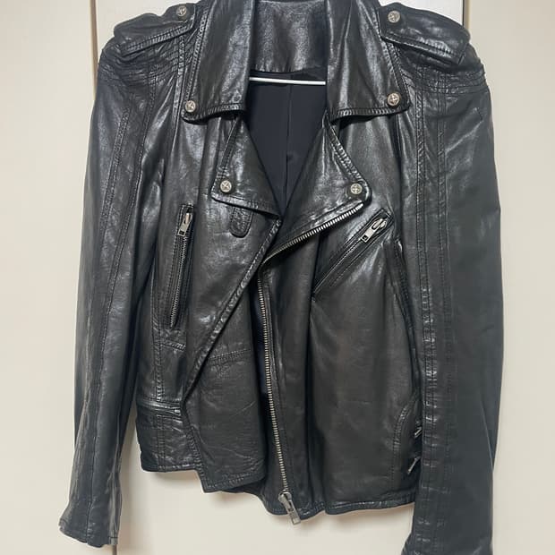 시스템 여성 라이더 양가죽 자켓 블랙 55사이즈