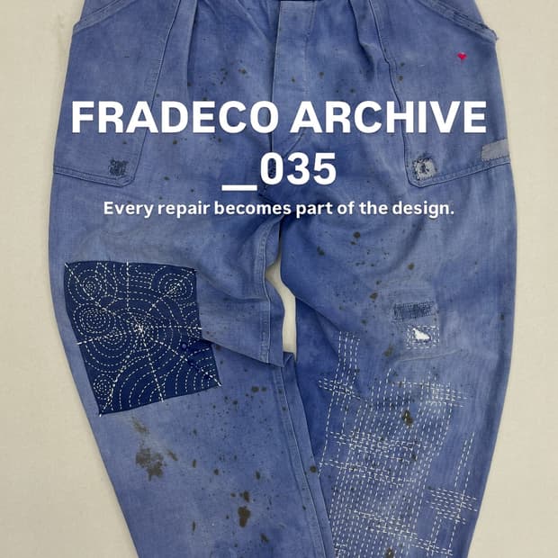 French Work Pants REWORKED BY HAND