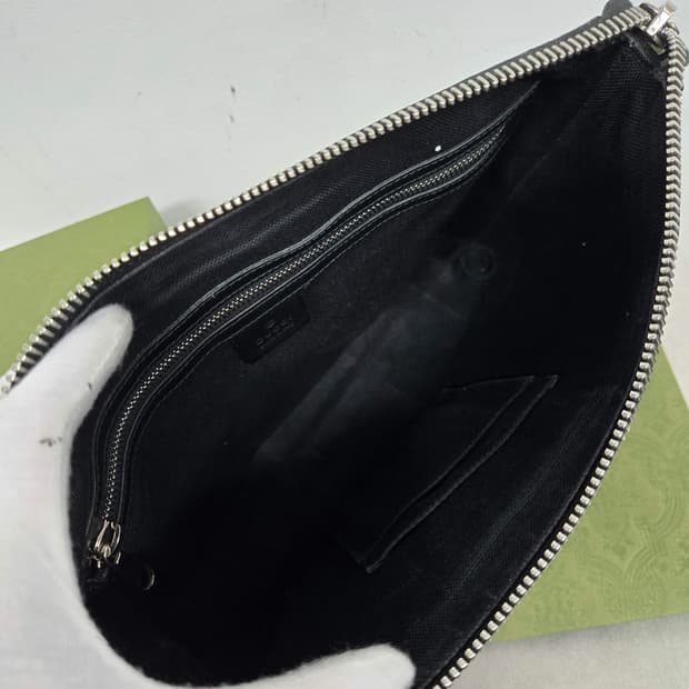 [보증서 정품] 구찌 웹삼선 클러치백