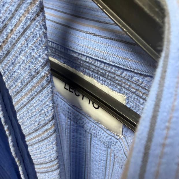 레시토 overfit stripe Tie shirt