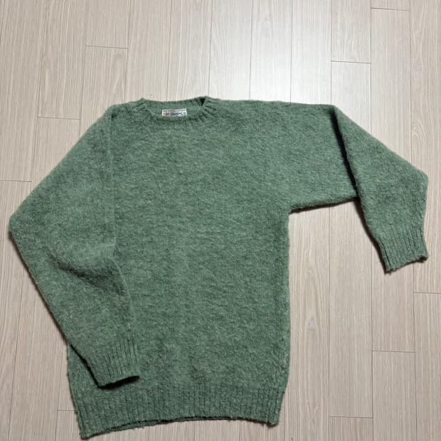 Shetland Woollen Shaggy Crew Knit Laurel