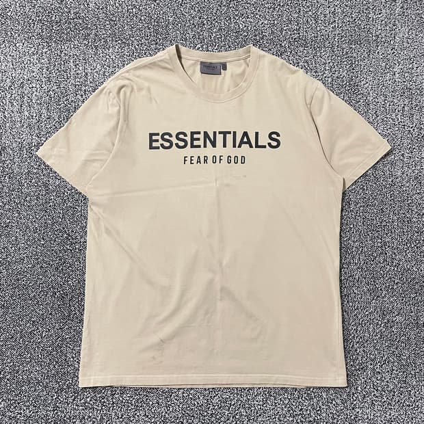 빈티지9. 피어오브갓 에센셜 스펠 로고 숏슬리브 반팔 티셔츠 토프