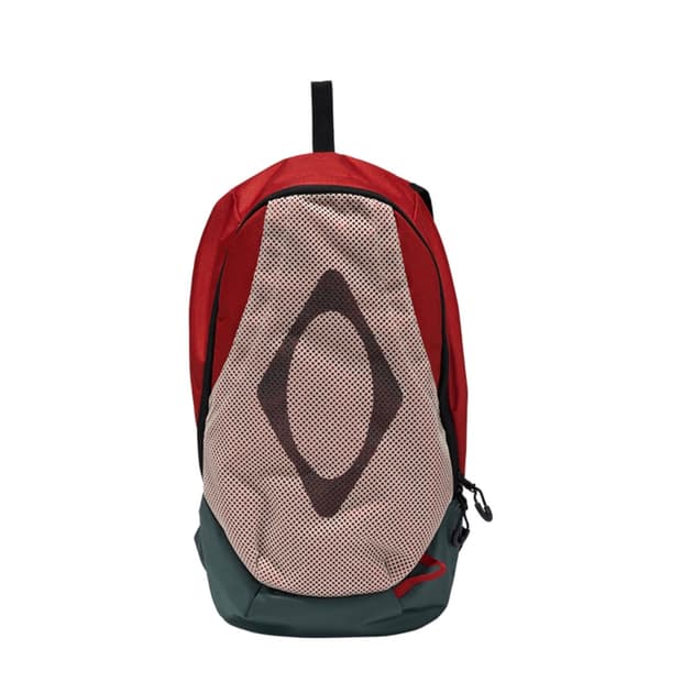 미스치프 롬버스 메쉬 백팩 베이지 레드