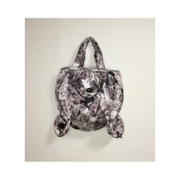 빈티지 곰돌이 페이스 토트백