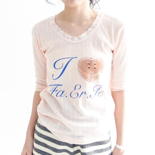 페어리 lace T-shirt 