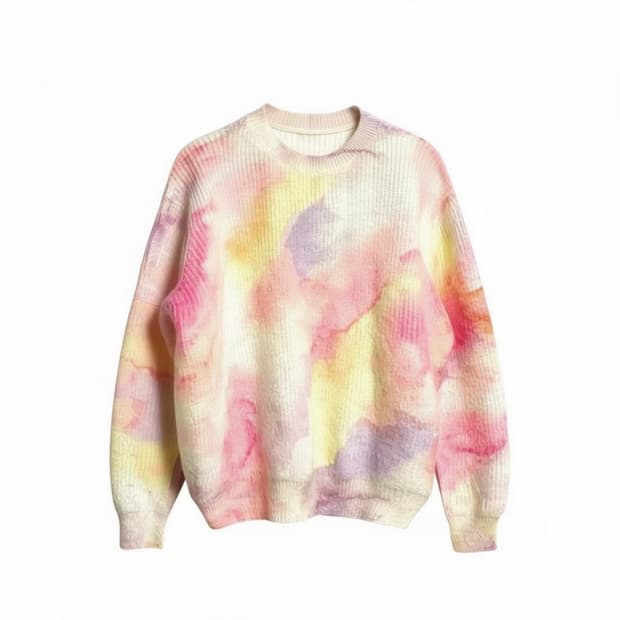 빈티지 파스텔 솜사탕 니트