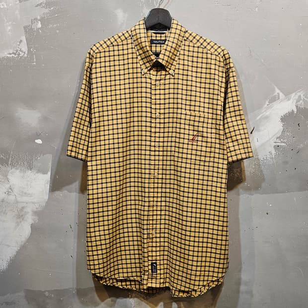 NAUTICA 체크 반팔 셔츠