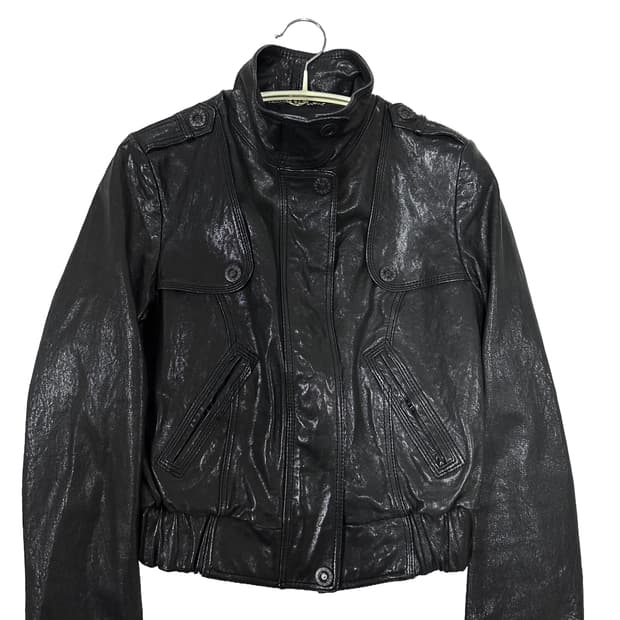 Guess 양가죽 빈티지 숏 자켓