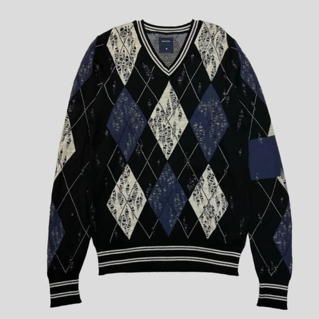 MIHARAYASUHIRO damage processed argyle