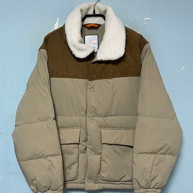 아이더 남자 패딩점퍼 코듀로이 구스 캐주얼 L 100