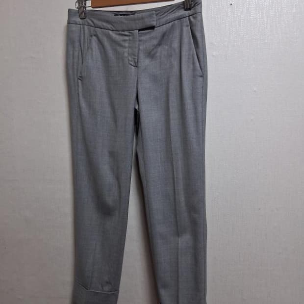 띠어리 춘추 슬랙스팬츠 얇은 혼방모제풍 작은신장155이하24인치 