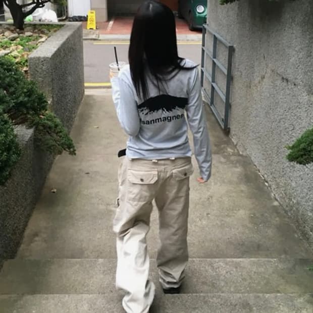 탄산마그네슘 마운틴 롱슬리브 스카이블루 (우먼)