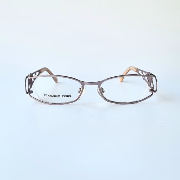 데드스탁 긱시크 플로럴 옆반무테 안경테 585