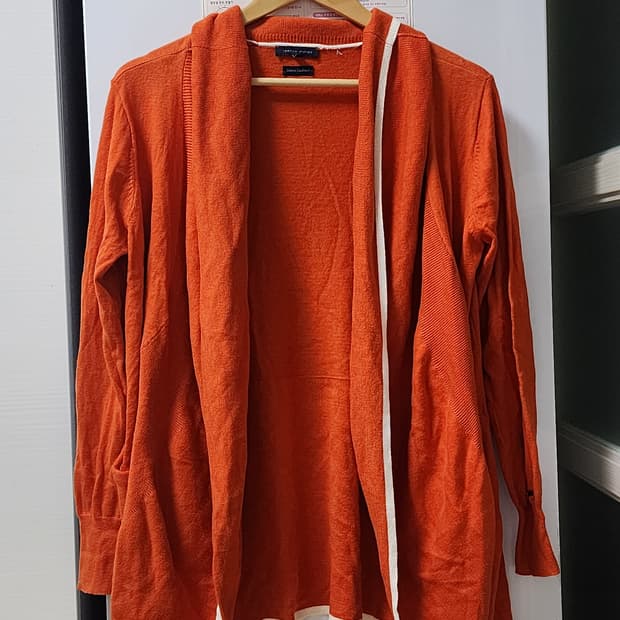 타미힐피거 오렌지 가디건 XS/S