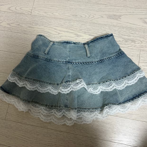 레이스 청치마 미니스커트 y2k