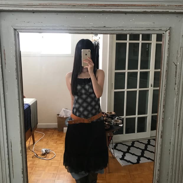 vintage frill skirt