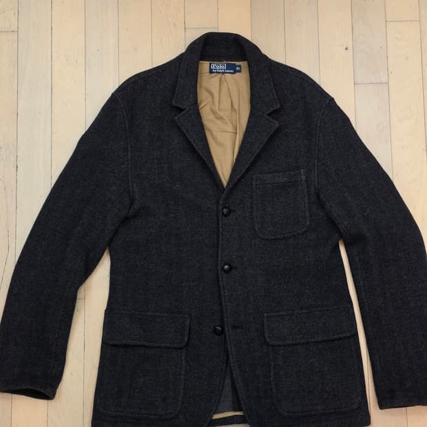 폴로랄프로렌 울100% 헤링본 XL 자켓 블레이저