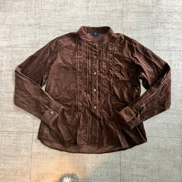 일본빈티지 choice 하구미모리걸 달천깔페어리 레이스 골덴블라우스