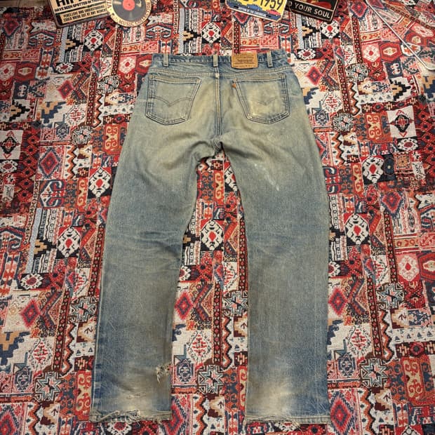 Made In USA Levi's 505 Orange Tab 34x32