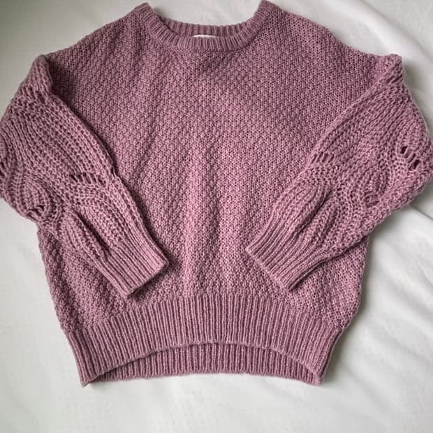 니코앤드 자주색 니트