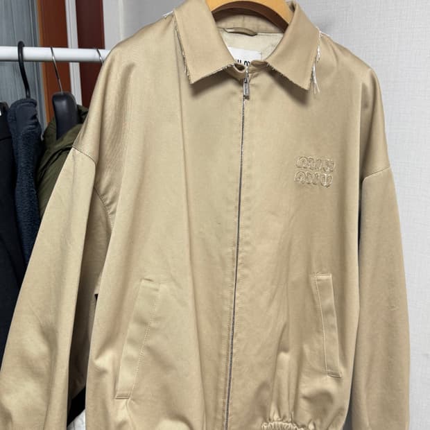 미우미우 치노 블루종 자켓 42