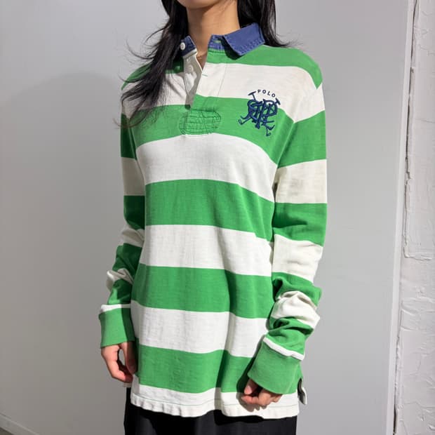 폴로 스트라이프 럭비 PK 티셔츠