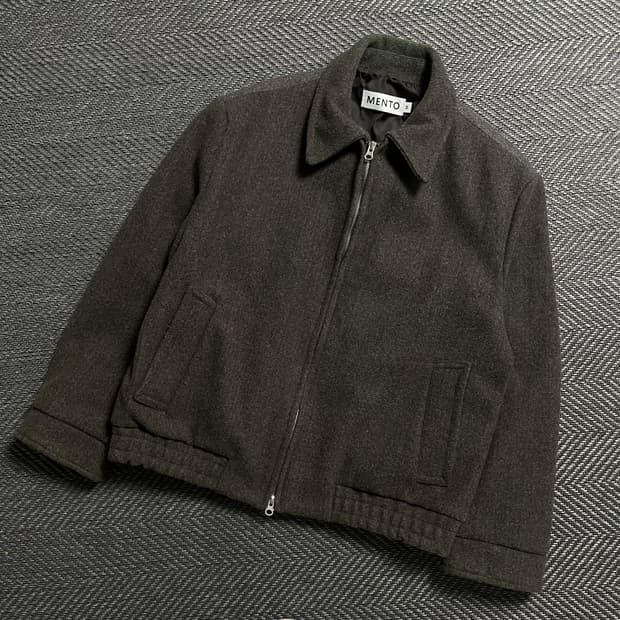 MENTO 멘토 미니멀 클래식 해링턴 울 자켓 y 5459