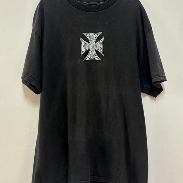 [L] West Side Choppers 데빌 크로스 반팔 티셔츠