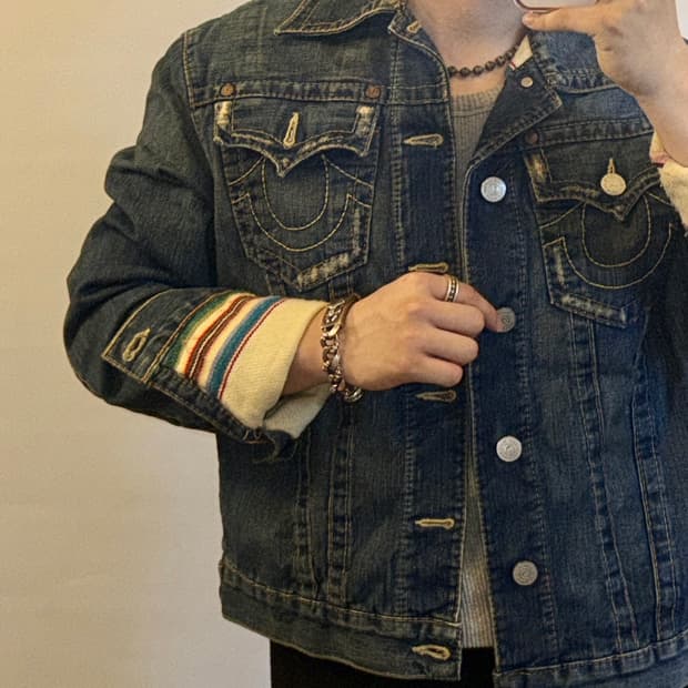 트루릴리젼 트러커 데님 희귀 자켓