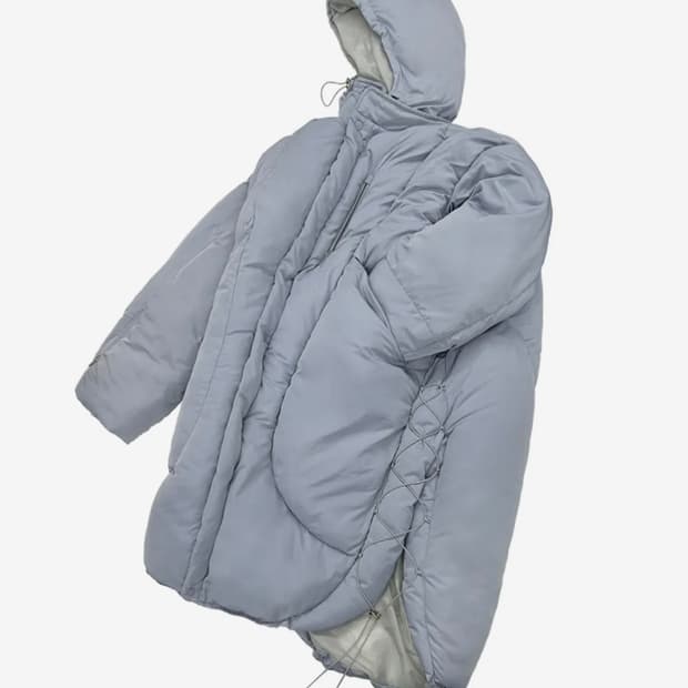 오호스 롱패딩 ojos Adjustable Long Puffer Coat
