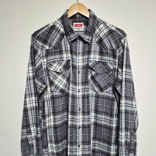 랭글러Wrangler 체크 웨스턴 셔츠 L사이즈 - S338