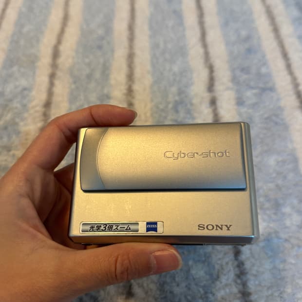빈티지 소니 디카 dsc-t1 실버 카메라