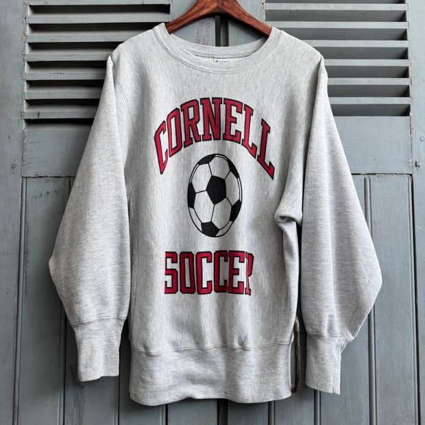 [M]80's 챔피온 리버스위브 CORNELL SOCCER 스웻셔츠