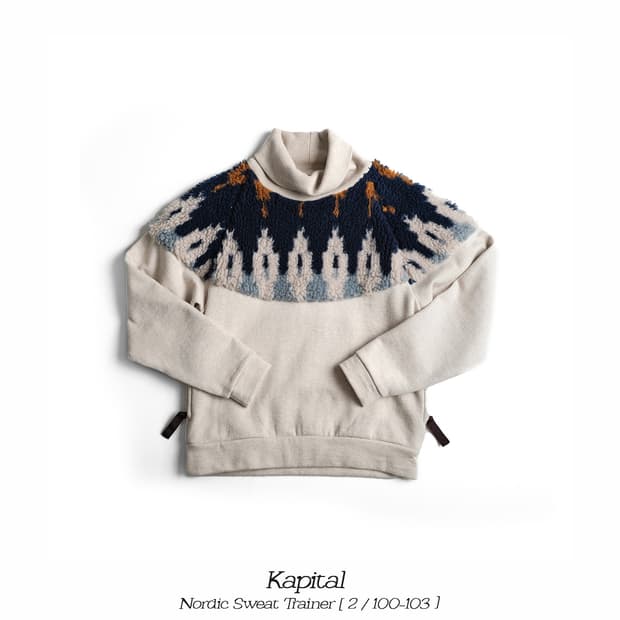 캐피탈 노르딕 터틀넥 스웻셔츠 2(100-103)사이즈 맨투맨