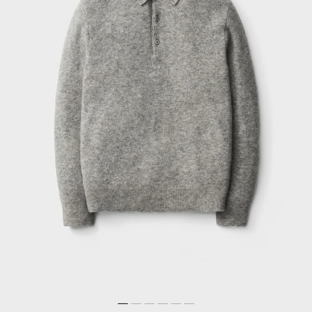 포터리 메리노울 컴포트 폴로 니트 1 사이즈