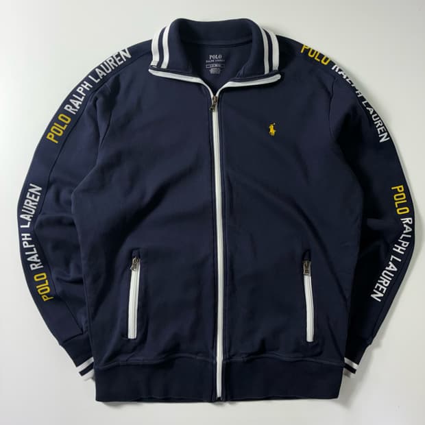 Polo  폴로 랄프로렌 자수 코튼 인터락 트랙 집업 자켓 