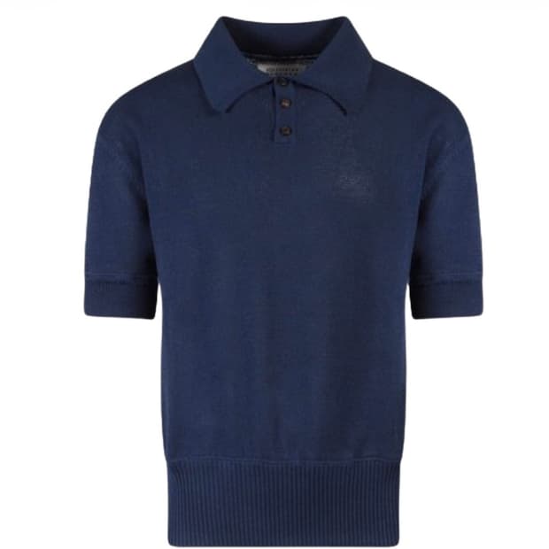 XL 메종 마르지엘라 니트 폴로 셔츠 코발트 블루 구매합니다