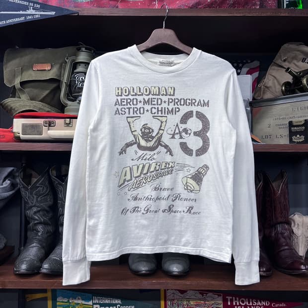 아비렉스 A-75 에어로 스페이스 프린팅 롱슬리브