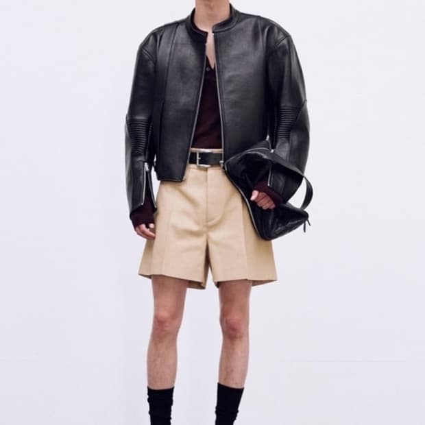 RECTO 24s/s 모터사이클 고트 레더 바이크 자켓