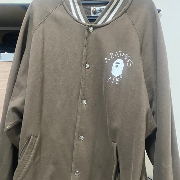 베이프 브라운 바시티 자켓 xxl 2xl