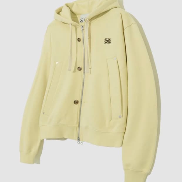 세터 테오 코튼 올데이 후드집업 빈티지 옐로우