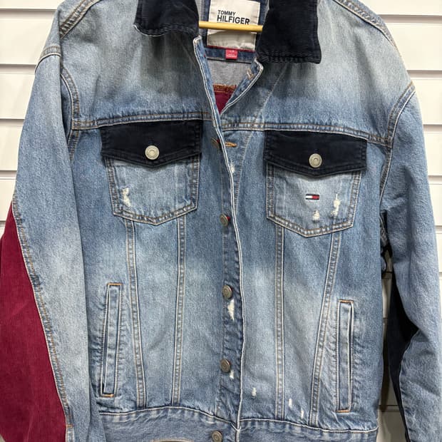 타미힐피거 코듀로이 청자켓