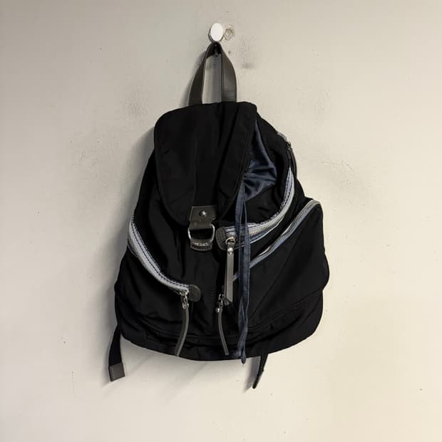 DIESEL multi pocket nylon backpack 