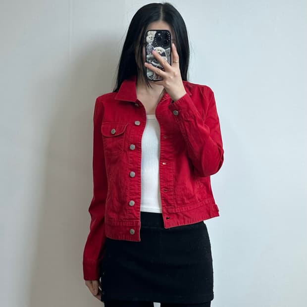 폴로 진스 레드 트러커 자켓