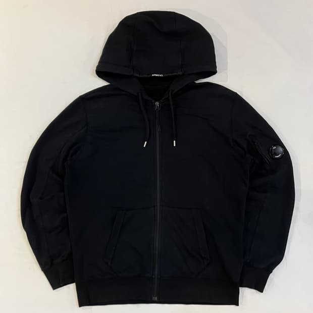 CP 컴퍼니 고글 렌즈 와펜 후드집업 블랙