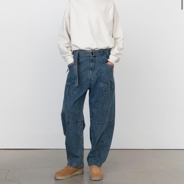 인사일런스 데님 팬츠